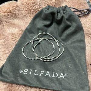 3 Charlotte Silpada stretch bracelets